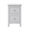 YOOCOZZ Modern Wood Nightstands with 2 Drawers, Set of 2 - White - 3 of 4