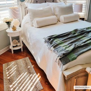 Hauteloom Pointblank Tan Leopard Print Rug - 1 of 4