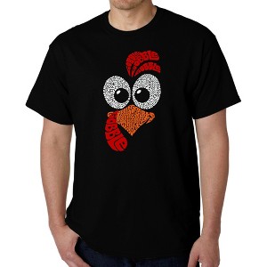 LA Pop Art Turkey Face - Men's Word Art T-Shirt - 1 of 4