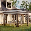 Gulches 12' x 12' Pop Up Canopy Tent with Netting & Carry Bag, Instant Sun Shelter, Height Adjustable for Outdoor & Garden, Beige/Brown - 2 of 4