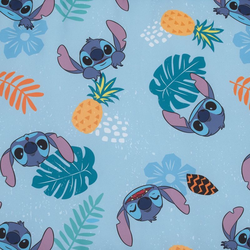 Disney Stitch Weird But Cute Blue, Teal and Coral Deluxe Easy Fold Toddler Nap Mat, 5 of 6