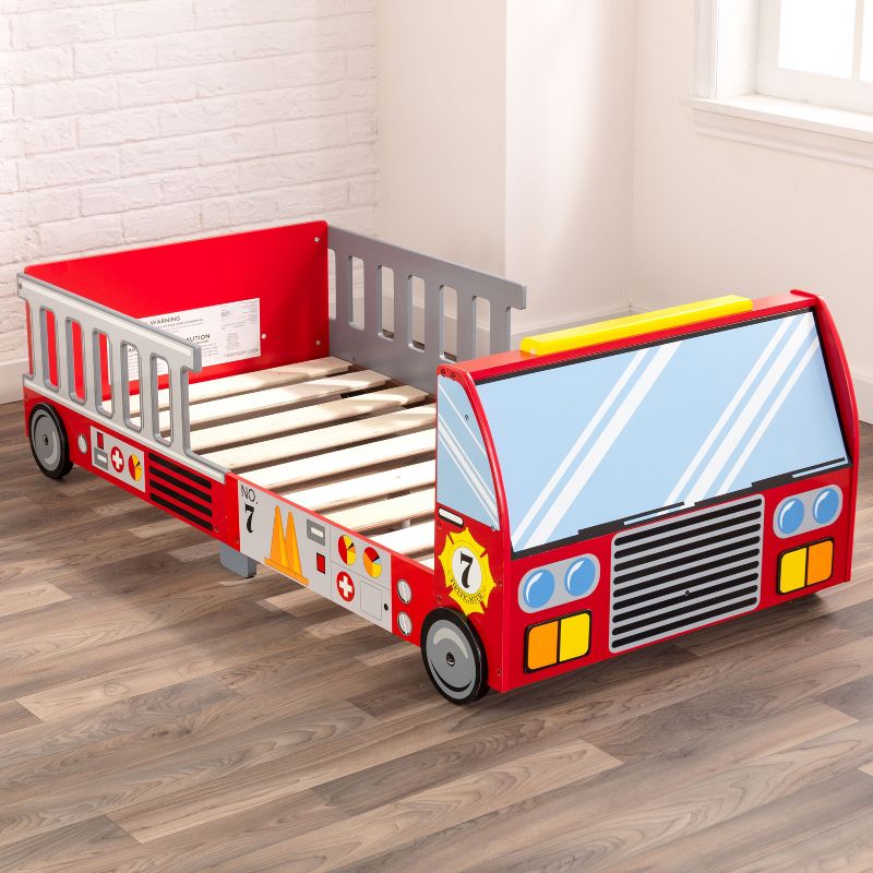 Firetruck Toddler Kids&#39; Bed - KidKraft, 5 of 7