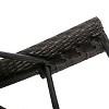 Salem Wicker Adjustable Chaise Lounge with Arms - Brown - Christopher Knight Home - 2 of 4