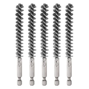 Unique Bargains Stainless Steel Cleaning Tools and Accessories Durable 1/4 Inch Hex Bore Brushes - 1 of 4