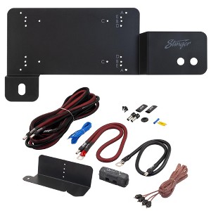 Stinger BRCOAMPBRKTP Amp Bracket - Passenger Side With STXKBR4 Underseat Amplifier 4-gauge Wiring Kit Compatible With Ford Bronco - 1 of 4