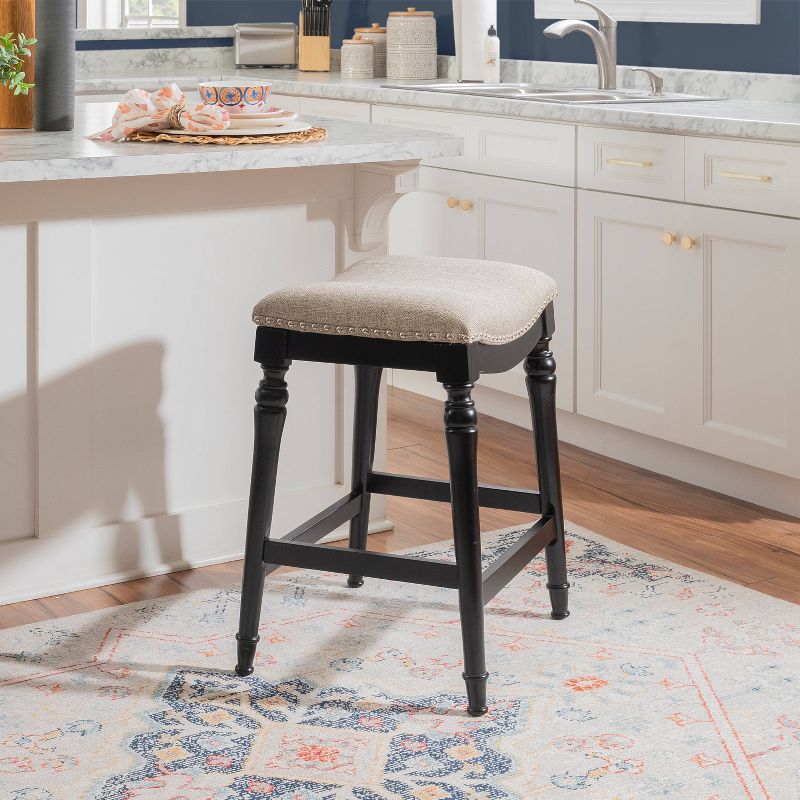Brayden Big and Tall Backless Wood Counter Height Barstool - Powell, 3 of 14
