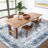 Vintage Floral Distressed Printed Area Rug Machine Washable Non Slip Stain Resistant Bodered Low Pile Ultra Thin Pet Friendly Carpet - 4 of 4