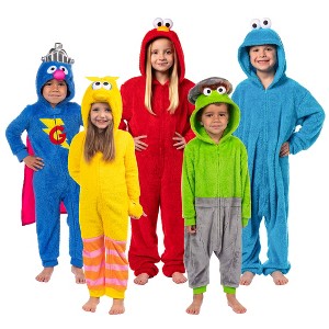 Sesame Street Boys' Character Union Suit Kigurumi 1PC Pajama - 1 of 4