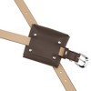 INSPIRE CHIC Women's Fanny Pack Faux Leather Belts with Removable Mini Pouch Small Purse Waist Belt Bag 1 Pc - 2 of 4