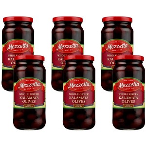 Mezzetta Whole Greek Kalamata Olives - 6 pack, 10 oz - 1 of 4