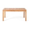 GDFStudio Zeila Outdoor Acacia Wood Expandable Dining Table with Umbrella Hole - 4 of 4