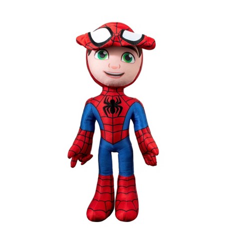 Marvel Spidey and His Amazing Friends - Feature Plush Spidey Secret Hero  Reveal - 12” Plush with Sounds - Toys for Kids Ages 3 + - Superhero Toys  for