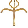 Olivia & May Antiqued Metal Accent Table Gold: Iron Frame, Glass Top, Luxury Glam Style - 3 of 4