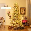 Costway 6/7/8 FT Artificial Christmas Tree with 820 PE PVC Branch Tips & 340 LED Lights - 2 of 4
