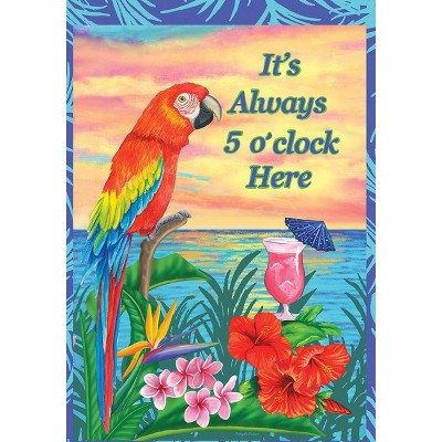 Briarwood Lane Garden Flag 12x18 For Outdoor Always 5 O'clock Summer For Summer Garden Flag Flags For Outside