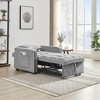 TIRAMISUBEST 3-in-1 Modern Grey Convertible Sofa Bed,Foldable Recliner Chair to Single Bed, Space-Saving Sleeper for Small Spaces - 4 of 4