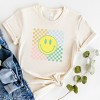 Simply Sage Market Four Square Smiley Face Short Sleeve Tee - 3 of 4