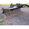 Yard Tuff YTF-48LSR Landscape Lawn Garden Rake Attachment w/ Heat Treated Tines & Pin Hitch for UTVs, ATVs, & Utility Tractor, Black - 3 of 4