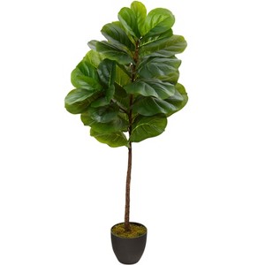 Nearly Natural 46-in Fiddle Leaf Artificial Tree (Real Touch) - 1 of 2