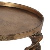 Wrens Handcrafted Boho Industrial Aluminum Side Table Antique Brass - Christopher Knight Home - 3 of 4