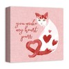 Creative Products You Make My Heart Purr 12 x 12 Canvas Wall Art - 2 of 4