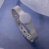 SOHI Women's Metallic Silver The Montre Statement Bracelet - 2 of 4