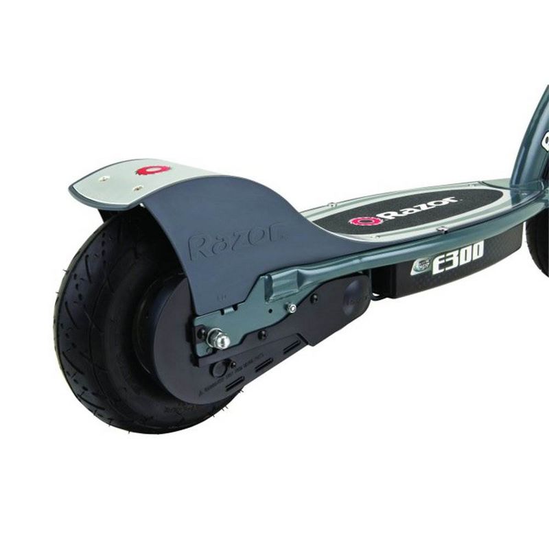 Razor E300 Durable Adult & Teen Ride-On 24V Motorized High-Torque Power Electric Scooter, Speeds up to 15 MPH with Brakes and 9" Pneumatic Tires, Gray, 5 of 7