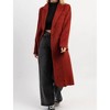 Women's ELIZA BRICK BRUSHED WOOL COAT - CRESCENT - 3 of 4