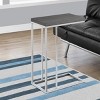 FONTOI End Tables C Shaped, Space Saving, Side Table for Living Room Bedroom, Modern Laminate with Metal Frame, Black, 26"*13"*5" - 4 of 4