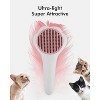 BABYYER Cat Brush with Release Button Self-Cleaning and Skin-Friendly Grooming and Shedding for Cats & Dogs,  Removes Loose Undercoats - 4 of 4