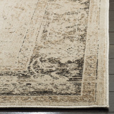 Vintage Stone 8' x 8' Square Viscose Area Rug