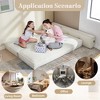 Modular Chaise Lounge Freely Combinable Sleeper Sofa Bed Daybed Lazy Sofa Couch, Space-saving, Chenille Upholstered-ModernLuxe - 4 of 4