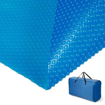 Costway  Rectangular Pool Solar Cover 12 Mil Heat Retaining Blanket with Carry Bag