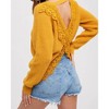 Women's Crochet Lace Cross Back Pullover - BluIvy - 2 of 4
