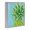 Stupell Industries Tropical Pineapple on Blue Framed Giclee Art - 2 of 4