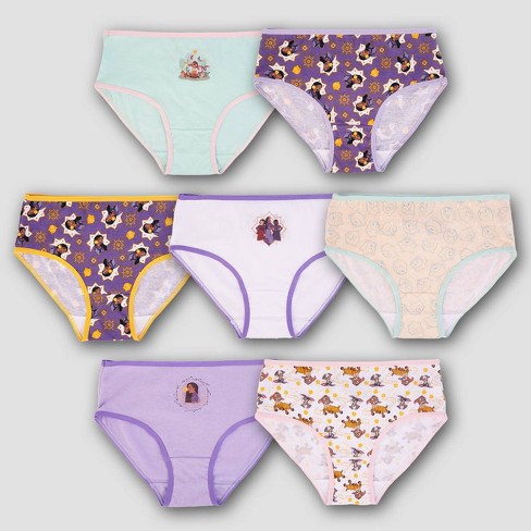 Disney Girls' Encanto 10-Pack 100% Combed Cotton Underwear