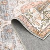 8x10 Vintage Boho Floral Area Rug, Washable Non-Shedding Low Pile Indoor Carpet - 3 of 4