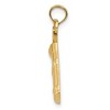 Black Bow Jewelry 14k Yellow Gold Polished Golf Bag Pendant - 2 of 4