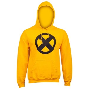 Mens Marvel X-Men Symbol Logo Gold Hoodie - 1 of 2