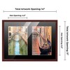 PosterPalooza | Brown Finish Collage Frame - Black Mat, 20 Frame Sizes to Choose From, UV Acrylic - 2 of 4