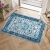 Vintage Floral Medallion Area Rug - Traditional Oriental Style Floor Carpet for Living Room & Bedroom - 3 of 3