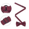 INSPIRE CHIC Men's Textured Solid Color Pre-tied Bow Ties - 2 of 3
