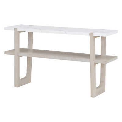 NicBex 54"Console Table with Open Storage Shelf Narrow Long Entryway Table with for Entryway,Hallway,Living Room