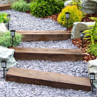 Black LED Dusk to Dawn Pathway Lights Multipack