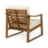 Christopher Knight Home Samwell Outdoor Acacia Wood Club Chairs with Cushions (Set of 2) - 4 of 4