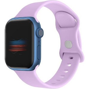 Worryfree Gadgets Silicone Sports Band for Apple Watch 42/44/45mm iWatch Band Series 8 7 6 5 4 3 2 1 & SE - 1 of 4