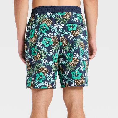 Мужские брюки Goodfellow & Co x Reyn Spooner Men's 7" Swim Trunks - Goodfellow & Co™ x Reyn Spooner Navy Blue L — фото 2