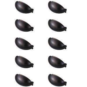 Elegant Lighting Claude 2-3/4" Center to Center Oil-rubbed Bronze Cup Bar Pull Multipack (set of 10) - 1 of 4