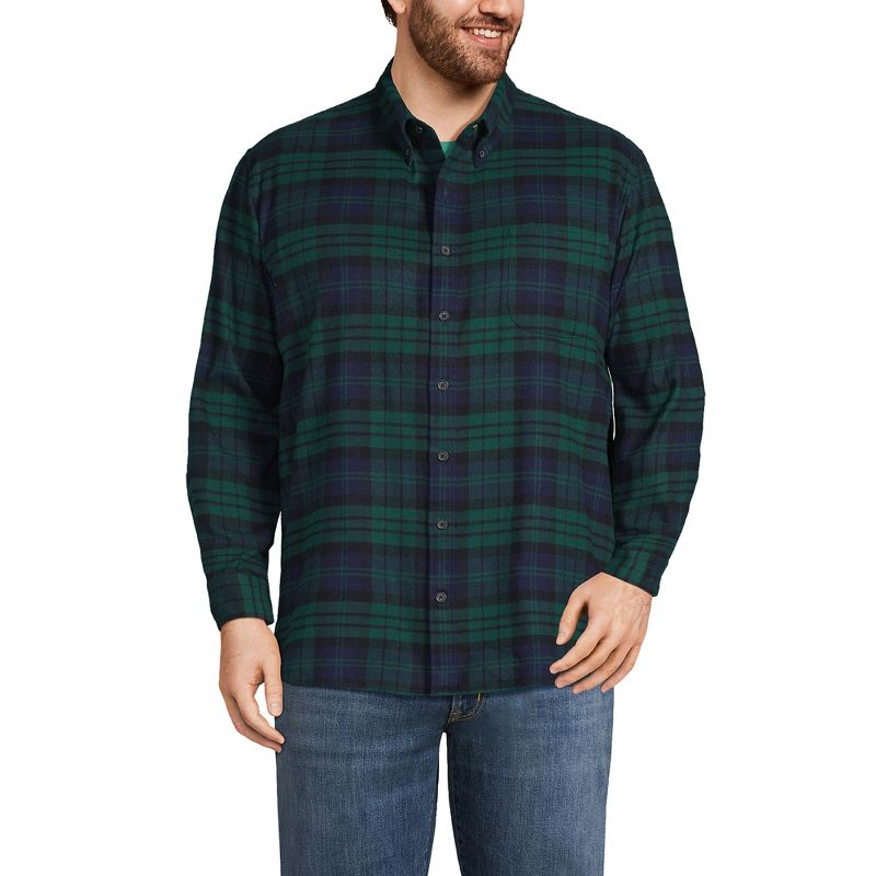 Lands' End Men's Traditional Fit Flagship Flannel Shirt, 1 of 5