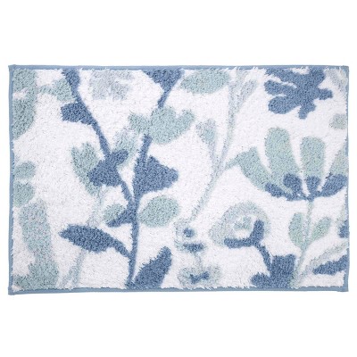 Izod Mystic Floral Blue Reversible Rug